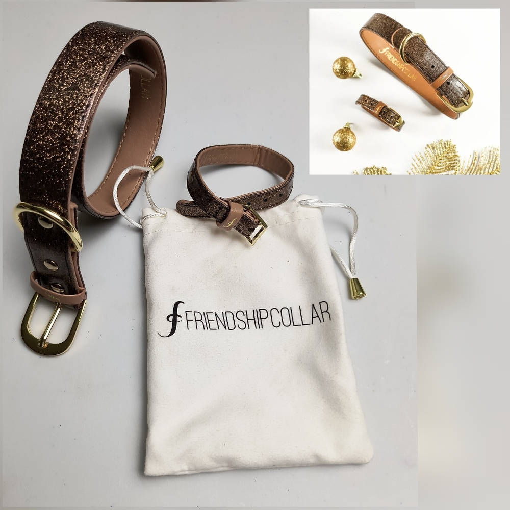 Friendship Collar Set  Dog & Cat Glitter Collections Size L